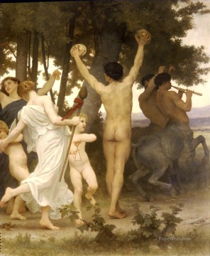 Desnudo Painting - La jeunesse de Bacchus derecha dt William Adolphe Bouguereau desnudo
